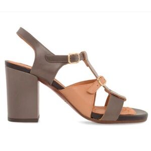 New! Chie Mihara Reinol Two-Tone Open-Toe Heeled Sandals | 39.5
